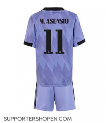 Real Madrid Marco Asensio #11 Bortatröja Barn 2022-23 Kortärmad (+ korta byxor)